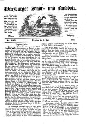 Würzburger Stadt- und Landbote Samstag 5. Juli 1851