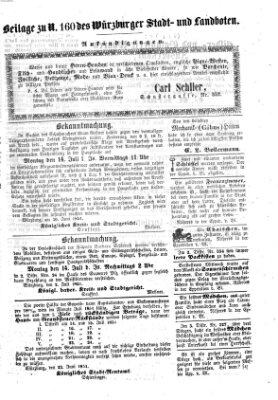 Würzburger Stadt- und Landbote Montag 7. Juli 1851