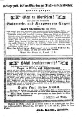 Würzburger Stadt- und Landbote Donnerstag 10. Juli 1851