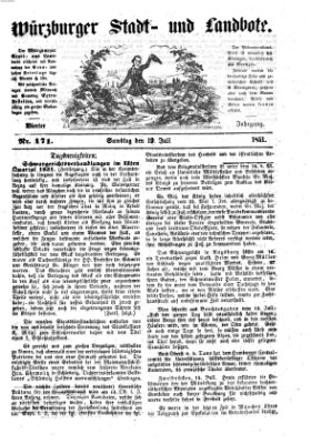 Würzburger Stadt- und Landbote Samstag 19. Juli 1851