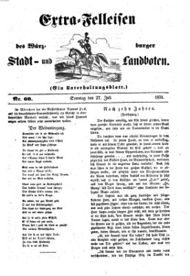 Würzburger Stadt- und Landbote Sonntag 27. Juli 1851