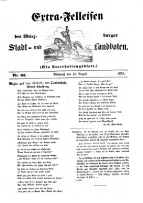 Würzburger Stadt- und Landbote Mittwoch 13. August 1851