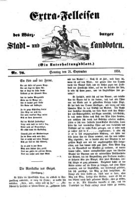 Würzburger Stadt- und Landbote Sonntag 21. September 1851