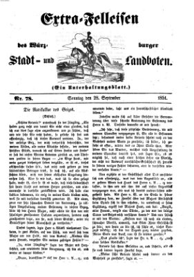 Würzburger Stadt- und Landbote Sonntag 28. September 1851