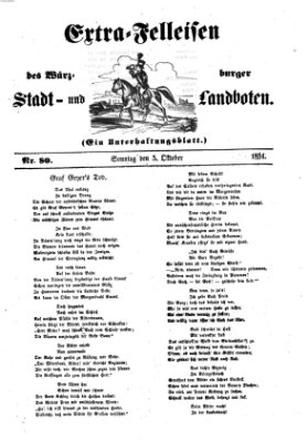 Würzburger Stadt- und Landbote Sonntag 5. Oktober 1851