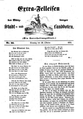 Würzburger Stadt- und Landbote Sonntag 26. Oktober 1851