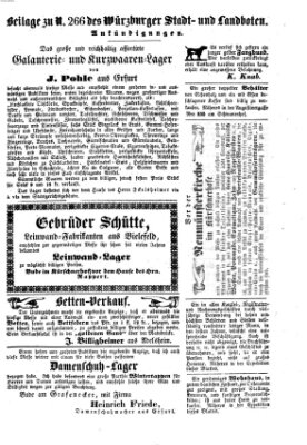 Würzburger Stadt- und Landbote Freitag 7. November 1851