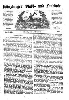 Würzburger Stadt- und Landbote Samstag 8. November 1851