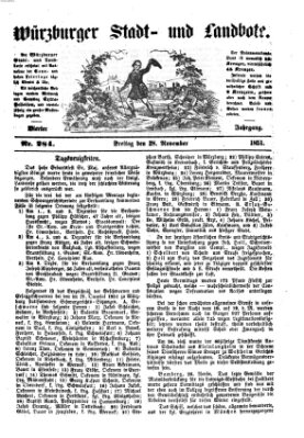 Würzburger Stadt- und Landbote Freitag 28. November 1851