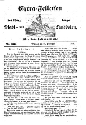 Würzburger Stadt- und Landbote Mittwoch 10. Dezember 1851