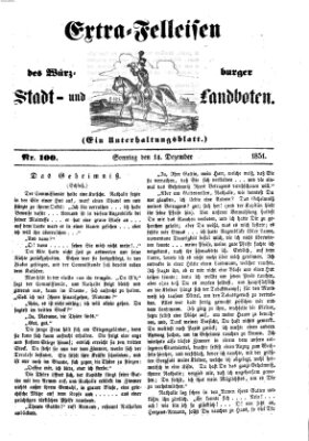 Würzburger Stadt- und Landbote Sonntag 14. Dezember 1851