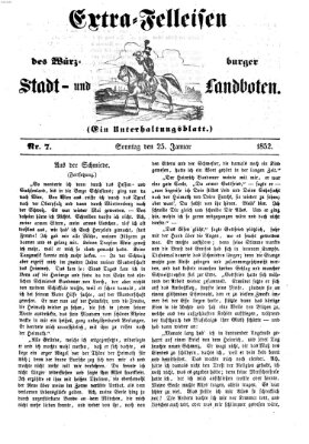 Würzburger Stadt- und Landbote Sonntag 25. Januar 1852