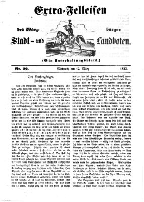 Würzburger Stadt- und Landbote Mittwoch 17. März 1852
