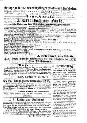 Würzburger Stadt- und Landbote Freitag 9. Juli 1852