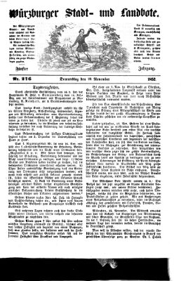 Würzburger Stadt- und Landbote Donnerstag 18. November 1852