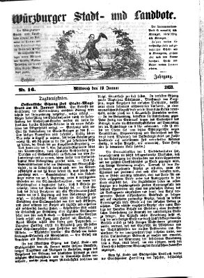 Würzburger Stadt- und Landbote Mittwoch 19. Januar 1853