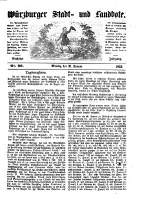 Würzburger Stadt- und Landbote Montag 31. Januar 1853