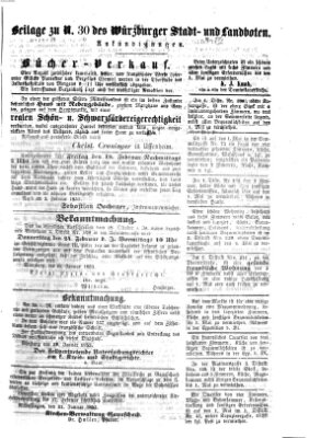 Würzburger Stadt- und Landbote Freitag 4. Februar 1853