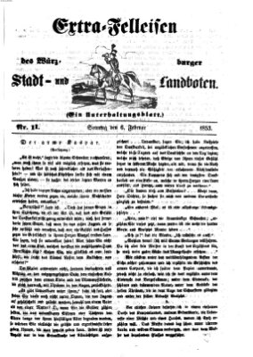 Würzburger Stadt- und Landbote Sonntag 6. Februar 1853