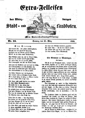 Würzburger Stadt- und Landbote Sonntag 20. März 1853