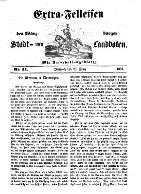 Würzburger Stadt- und Landbote Mittwoch 23. März 1853