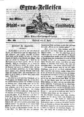 Würzburger Stadt- und Landbote Mittwoch 13. April 1853