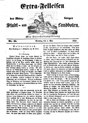 Würzburger Stadt- und Landbote Sonntag 1. Mai 1853