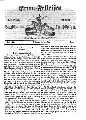 Würzburger Stadt- und Landbote Mittwoch 4. Mai 1853