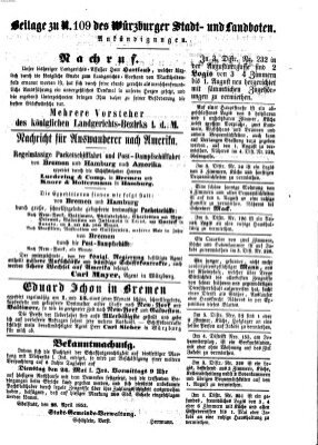 Würzburger Stadt- und Landbote Samstag 7. Mai 1853