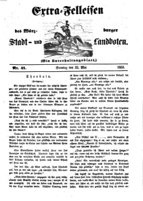 Würzburger Stadt- und Landbote Sonntag 22. Mai 1853