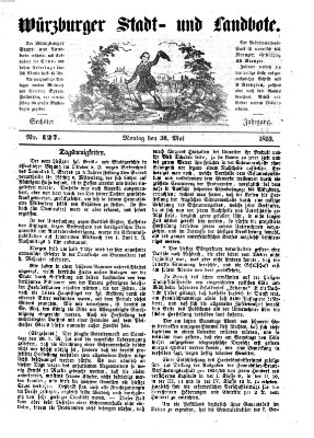 Würzburger Stadt- und Landbote Montag 30. Mai 1853