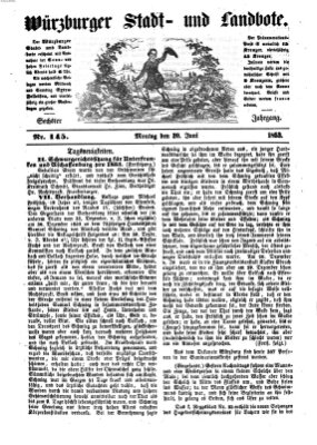 Würzburger Stadt- und Landbote Montag 20. Juni 1853