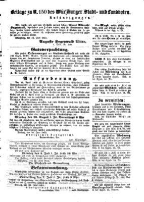 Würzburger Stadt- und Landbote Freitag 24. Juni 1853