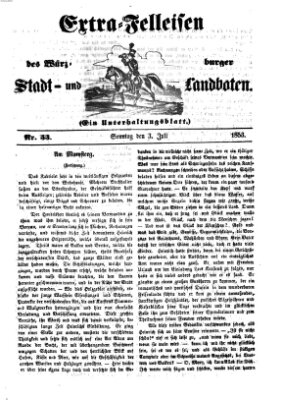 Würzburger Stadt- und Landbote Sonntag 3. Juli 1853