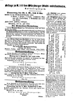 Würzburger Stadt- und Landbote Montag 18. Juli 1853