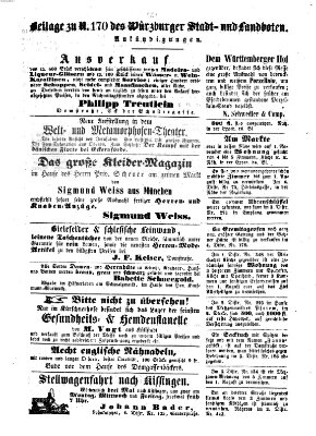 Würzburger Stadt- und Landbote Dienstag 19. Juli 1853