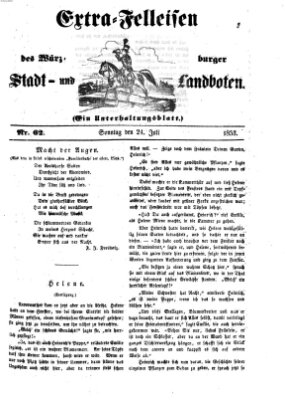 Würzburger Stadt- und Landbote Sonntag 24. Juli 1853