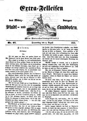 Würzburger Stadt- und Landbote Donnerstag 4. August 1853