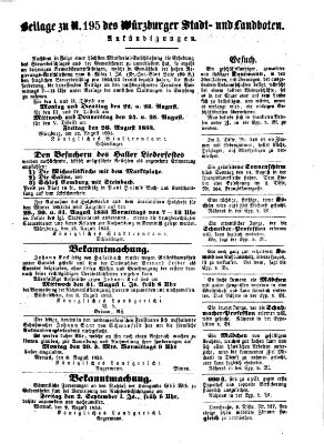 Würzburger Stadt- und Landbote Mittwoch 17. August 1853