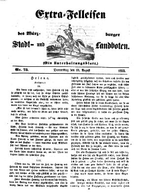 Würzburger Stadt- und Landbote Donnerstag 18. August 1853