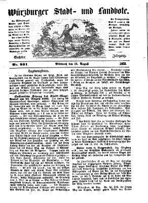 Würzburger Stadt- und Landbote Mittwoch 24. August 1853