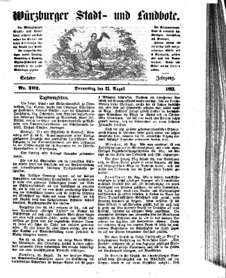 Würzburger Stadt- und Landbote Donnerstag 25. August 1853