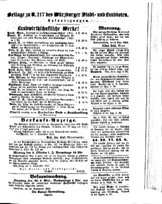 Würzburger Stadt- und Landbote Montag 12. September 1853