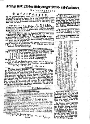 Würzburger Stadt- und Landbote Dienstag 27. September 1853