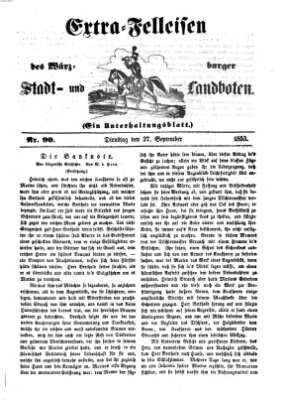 Würzburger Stadt- und Landbote Dienstag 27. September 1853