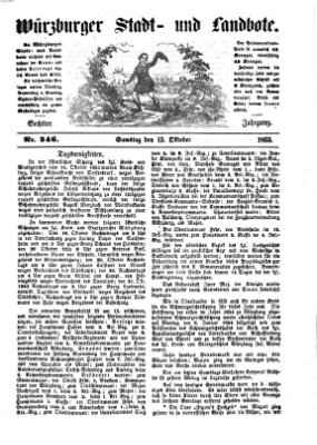 Würzburger Stadt- und Landbote Samstag 15. Oktober 1853