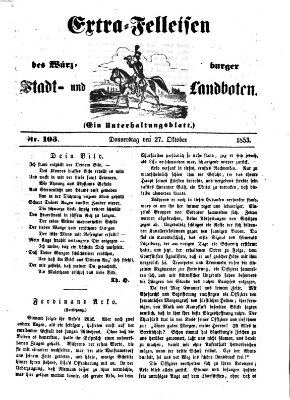 Würzburger Stadt- und Landbote Donnerstag 27. Oktober 1853