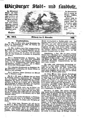 Würzburger Stadt- und Landbote Mittwoch 2. November 1853