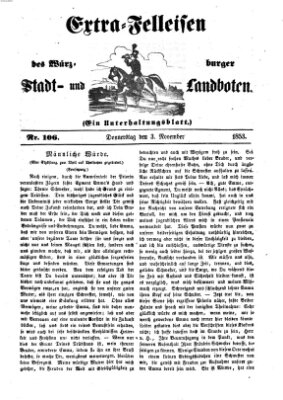 Würzburger Stadt- und Landbote Donnerstag 3. November 1853