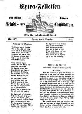 Würzburger Stadt- und Landbote Sonntag 6. November 1853